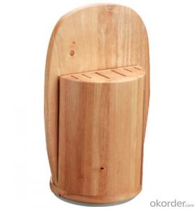knife seat,F-KB030 Rubber wood knife seat，your best choice