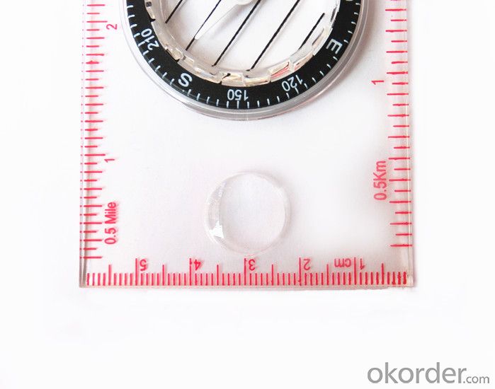Professional Ruler Mini-Compass for Mapping