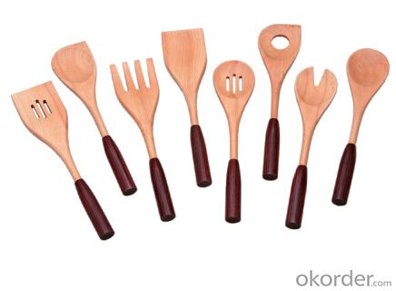 tableware set，F-KU002 beech serving utensils