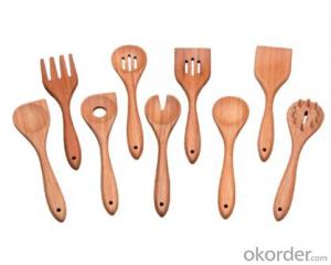 tableware set，F-KU001 carbonized bamboo kitchen utensile