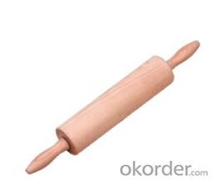 rolling pin，F-RP001 rubber wood rolling pin