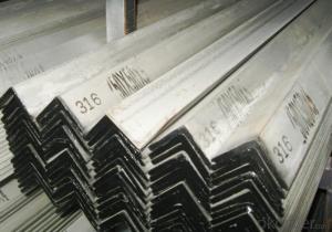 Stainless steel angle; angle steel