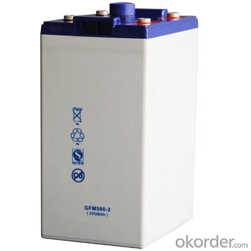 Storage Battery Widely Used in Solar Energy 2V，JGFM500-2 System 1