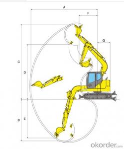 hydraulic   system  Excavator  SH75X - 3B