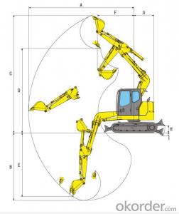 Hydraulic  system  Excavator SH75XU - 3B