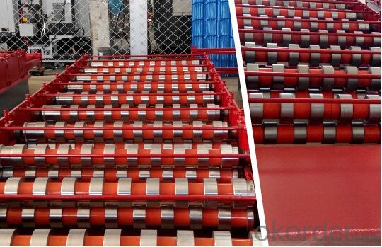 Corrugated roofing sheets roll forming machine