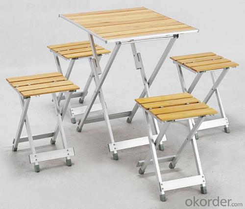 Portable Garden  Table Aluminum Picnic Chair Folding Patio System 1