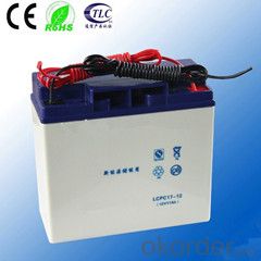 solar deep cycle gel battery CE Approved 12v 17ah