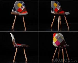 Splicing Fabric Eames Leisure Chair without Arms
