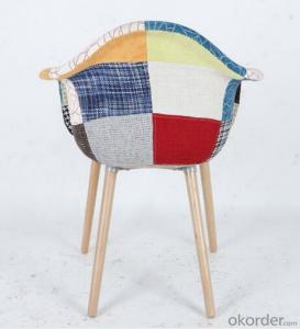 Fashion Design Splicing Fabric Eames Leisure Chair