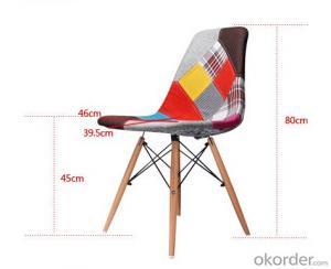 Splicing Fabric Eames Leisure Chair without Arms
