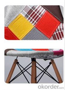 Splicing Fabric Eames Leisure Chair for Home and Work Ofiice Use