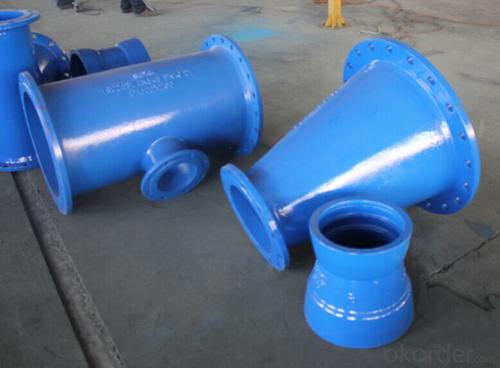 DI Pipes in Water project,ductile iron double flanged taper with concentric System 1