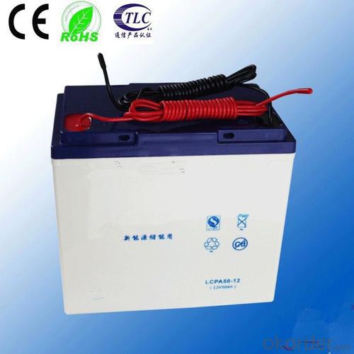 Gel batteries with CE ROHS SGS 12v 50ah lead acid deep cycle battery System 1