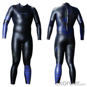 Low resistance sharkskin swimsuit for deep driving