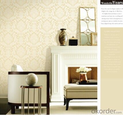 PVC Wallpaper Modern Design Thick PVC Wallpaper with Deep Pattern