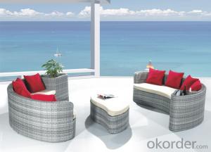 Patio Rattan Lounge Sunbed for Wicker Outdoor  Garden System 1