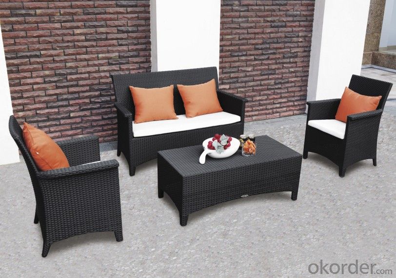 Patio Rattan  Sofa for Wicker Outdoor Chair Garden Daybed Sun Lounge