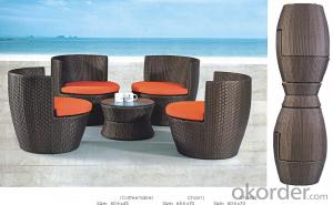 Patio Rattan  Chair and Table  for Wicker Outdoor Chair Garden System 1