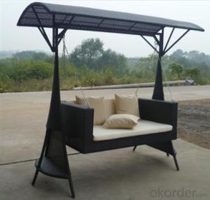 Garden Wicker Swing Chair Aluminum  Rattan Outdoor  Furniture System 1