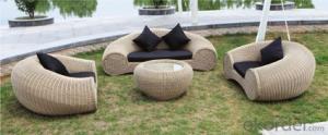 Patio Rattan  Furniture Sofa for Wicker Outdoor Chair Garden System 1