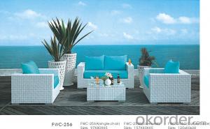 Patio Rattan  Table Dining for Wicker Outdoor Chair Garden used System 1