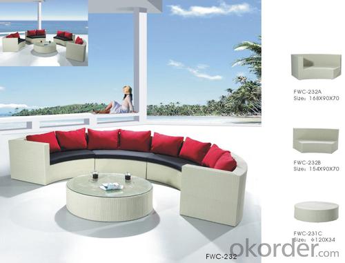 Patio Rattan Sofa for Outdoor Sun Lounge use in Garden Wicker System 1