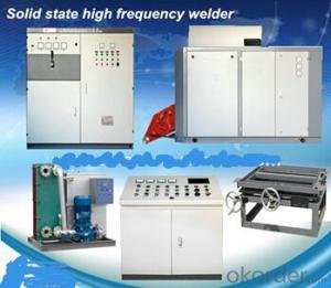 Solid state high frequency equipment for pipe seam welding