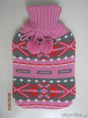 Knitted Hot Water Bottle Cover for Hot Water Bottle System 1