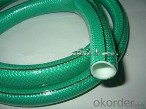 PVC Braided Transparent Green Hose/Pipe
