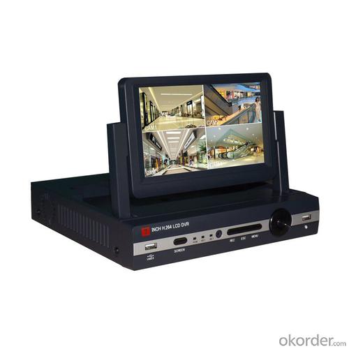 7inch LCD  H.264 8CH NVR Screen  home security system System 1