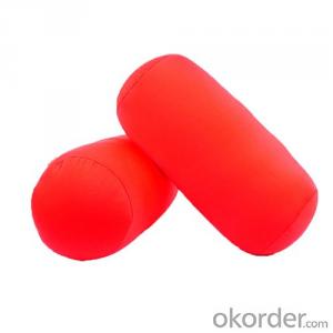 Colorful Plain Tube Pillow filled with microbeads