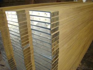 Radiate Pine  LVL Scaffolding Plank with steel cap of both ends for  construction