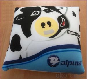 Super Cute Beads Pillow with Cow Printing