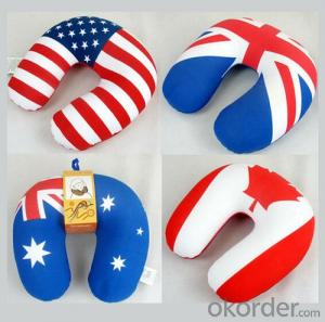 Travel Pillow With  Nation Flag Printing