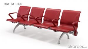 Public Waiting Chair with Shinning Red Color  CMAX-JYW-LC089