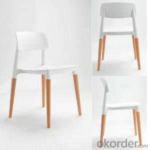 wooden dining chair plastic modern cheap polypropylene (pp)
