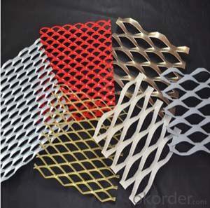 aluminum  expanded metal mesh for facade cladding