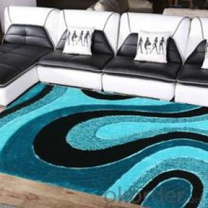 Carpet SD6136 and Machine Woven Shaggy rugs of Long Pile Polyester