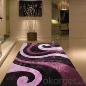 Carpet SD6136 and Machine Woven Shaggy rugs of Long Pile Polyester