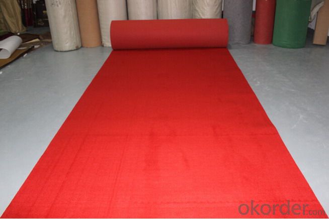 Anti-slip Outdoor Carpet Non woven  Exhibition Carpet Plain surface