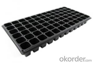 Plastic Seedling Tray Nursery Tray Seed Tray Black Durable Plastic Seed Cell Plug Tray