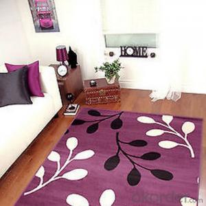 Purple Commercial Carpet Through Hand Make With Modern Design
