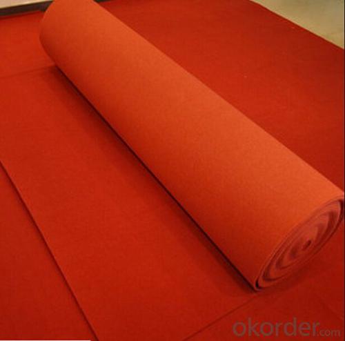 Polyester non Woven Exhibition Carpet Velour Floor Carpet Rolls System 1