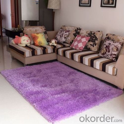 100% Polyester Shaggy Carpet through Hand Make for Home