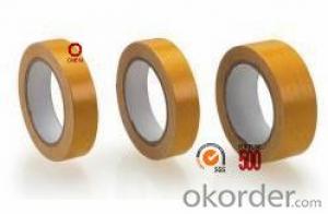 Adhesive Tape with Double Sided Tissue Brown Color Round