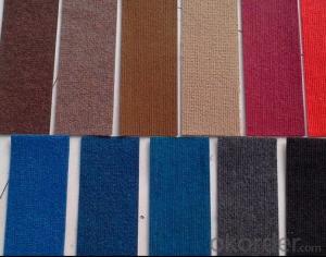 Polyester non Woven felt Carpet Ribbed Exhibition Carpet Price