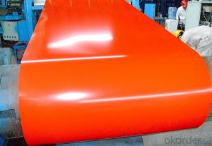 Pre-painted Galvanized/Aluzinc Steel Sheet Coil with Prime Quality ,Orange Color System 1