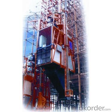 The Multifunctonal Construction Hoist with Hot Galvanzed Cage System 1
