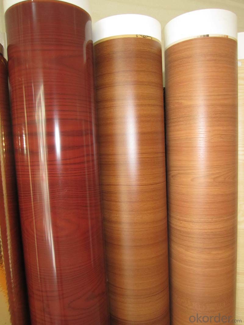 PVC Wood Grain Membrane Film for Decoration